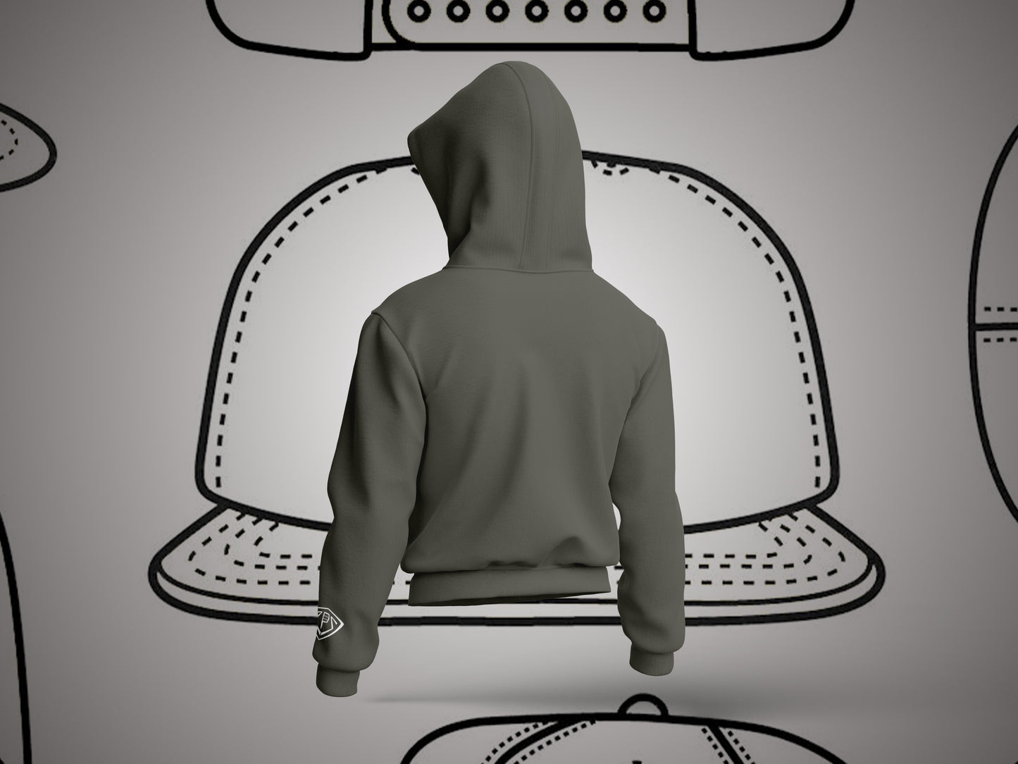 Mens StackHat Hoodie - Dark Grey
